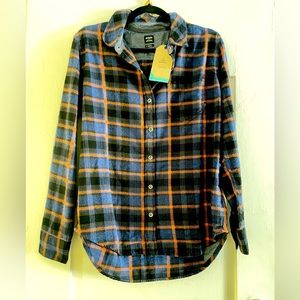 PrAna Hatcher Slim Flannel Shirt NWT